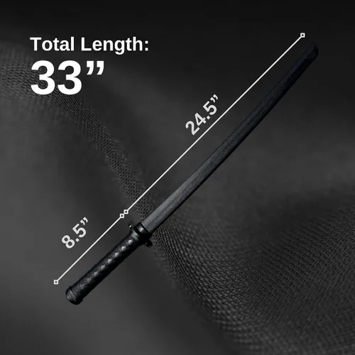 Vista 2 de E-BOGU Polipropileno Madera Estilo Practica Espada Negra (33")
