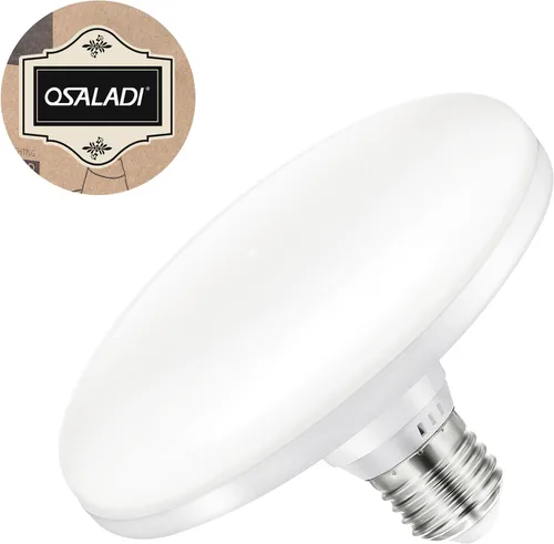 Vista 4 de OSALADI E27 ahorro de energía LED lámpara plana de alta potencia LED bombilla 220V E27 24W UFO LED luz para la iluminación casera