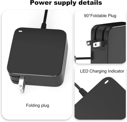 Vista 2 de Cargador portátil de punta redonda de 65 W para Lenovo Ideapad 3 1 5 310 320 330 S145 S340 Business Laptop Flex 5 4 14 15 V14 V15 V17 Yoga 510 710