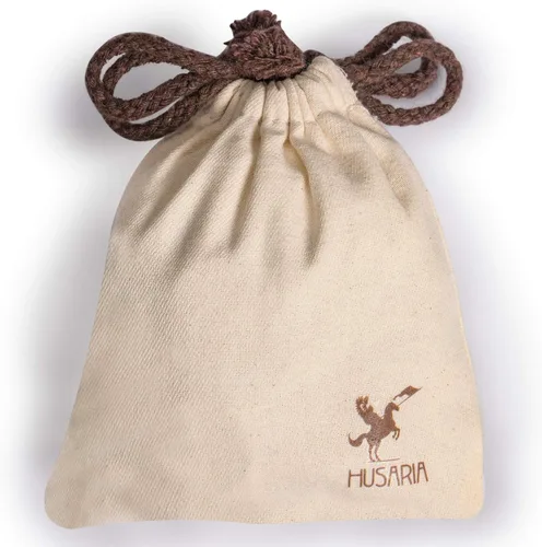 Vista 4 de Husaria - Piezas de madera de estilo italiano con crestas apilables y bolsa de cordón, 40 piezas