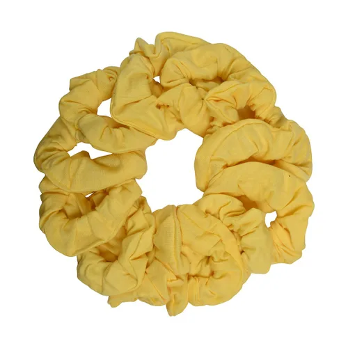 Vista 32 de Paquete de 12 ligas sólidas para el cabello (negro) One Dozen Matching Hair Ties, Soft Cotton Fabric, Gentle No-Crease Hold, Great for Teams