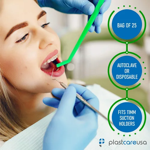Vista 8 de Puntas de succión para aspirador quirúrgico dental, paquete de 3 tamaños de 100 unidades cada una (1/4 pulgadas y 1/8 pulgadas y 1/16 pulgadas)