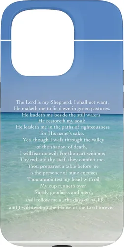 Vista 14 de Psalm 23 Beautiful Christian Beach - Funda para iPhone 17