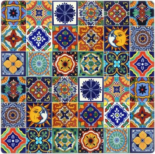 Vista 13 de Talavera - Azulejos mexicanos con 1 palanca, 2 placas de pared, placas de pared para decorar tomas de corriente, placa de interruptor decorativa