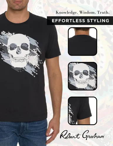 Vista 5 de Robert Graham Fraizer - Camiseta de manga corta de algodón para hombre
