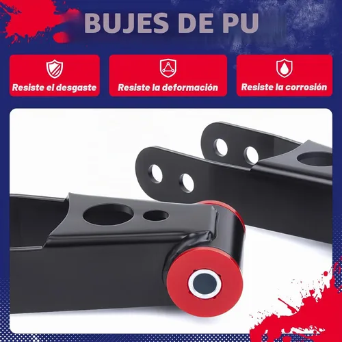 Vista 4 de KSP Grilletes de Caída para Silverado 1500 1999-2019, Kits de Grilletes de Bajada Trasera de 2" Compatibles con Chevy Silverado GMC Sierra 1500
