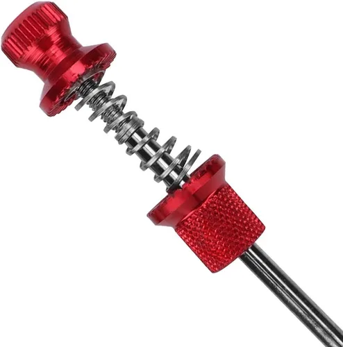 Vista 9 de Brocheta de liberación rápida para eje de bicicleta, brochetas de rueda de bicicleta de aleación de aluminio, ruedas antirrobo de bicicleta, piezas