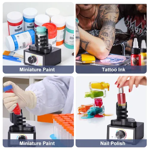 Vista 6 de Mezclador Mini Vortex, Agitador de Pintura DIY/Modelo, Sin Manos, 300~2400rpm, Adecuado para 10-100ml, Velocidad de Tres Etapas, Mezcla de Pintura