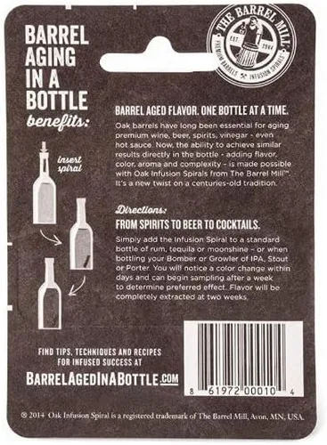 Vista 2 de Barril Envejecido En Una Botella - Espiral De Infusión De Roble (1)