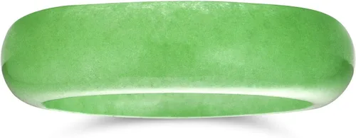 Vista 2 de Anillo de eternidad apilable simple para mujeres y adolescentes con colores teñidos azul, rosa, dorado, verde, piedra preciosa de jade, piedra natal