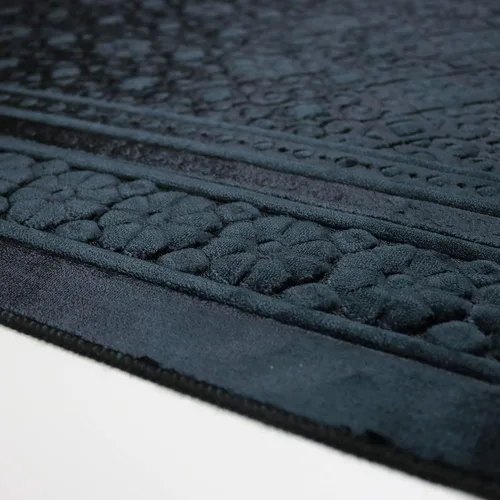 Vista 3 de Modefa Alfombra de Oración de Terciopelo – Alfombra Turca de Felpa Suave Janamaz Sajada Carpet para Hombres y Mujeres - Tapete de Oración Liso