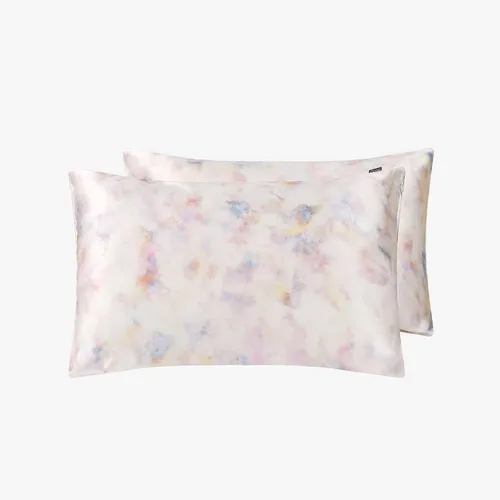 Vista 14 de LILYSILK Juego de 2 fundas de almohada de seda estándar de lujo en ambos lados Real 19 Momme Mulberry Charmeuse Negro Estándar