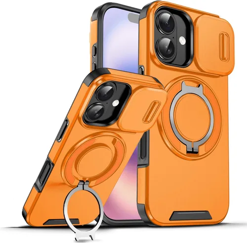 Vista 75 de Dteck Funda para iPhone 16 de 6.1 pulgadas 2024, funda de piel sintética con cierre de botón magnético, ranuras para tarjetas de crédito, función
