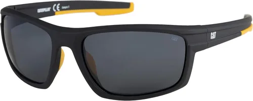 Vista 6 de Caterpillar Gafas de sol polarizadas motorizadas rectangulares para hombre Cristal azul marino mate