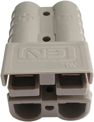 Vista 4 de Conector de alimentación de 50 amperios, 10 unidades, conectores de desconexión rápida, color gris (6AWG)