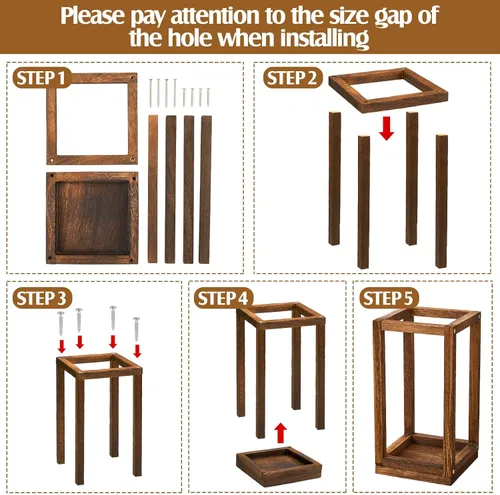 Vista 7 de Sabary 30 linternas de eucalipto para boda, centro de mesa, incluye portavelas de madera, sin pilas, velas, coronas de rosas para decoración de mesa