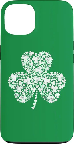 Vista 7 de Funda verde vintage con trébol relleno de trébol para iPhone 16