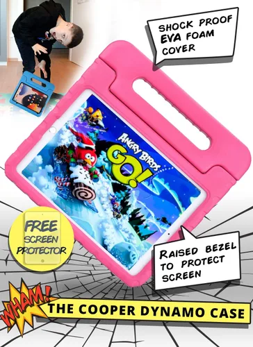 Vista 3 de Cooper Dynamo - Funda oficial para iPad de 9ª generación para niños, compatible con iPad 10.2, 8ª, 7ª generación, Air 3, Pro 10.5, resistente