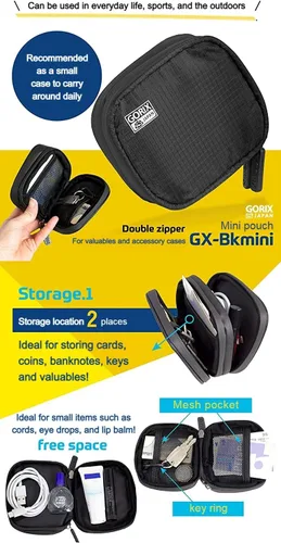 Vista 3 de GORIX Ciclo cartera bolsa pequeña impermeable teléfono móvil monedero carretera MTB bicicleta (GX-Bkmini)