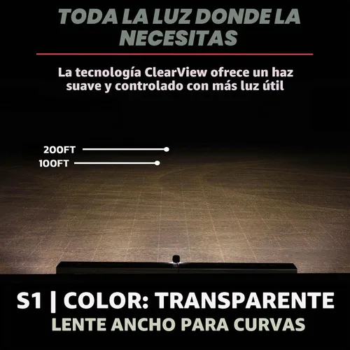 Vista 6 de Baja Designs Cápsulas de luz auxiliar LED S1 - Ajuste universal con arnés de cableado, 2 LED (esquina ancha; ámbar)