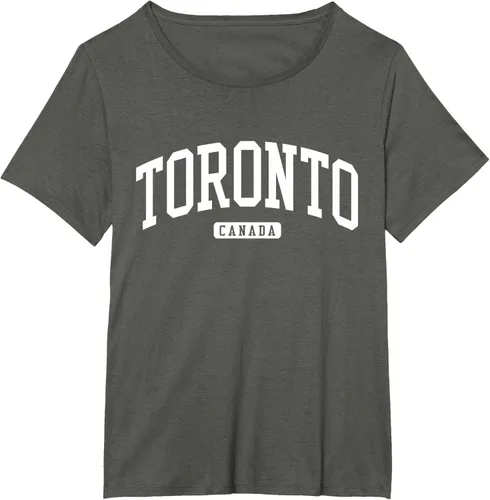 Vista 84 de Camiseta estilo universitario de Toronto Canada, Negro