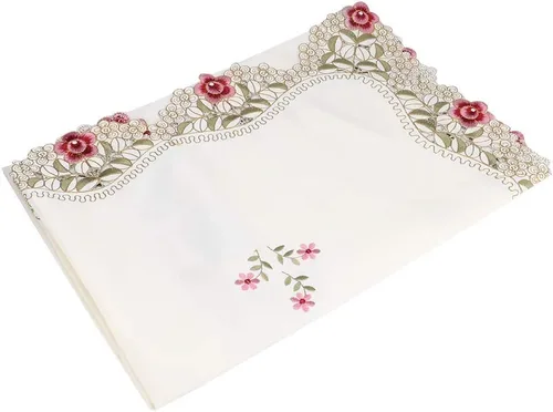 Vista 7 de Mantel a prueba de polvo, mantel rectangular, mantel de estilo europeo para decoración de mesa de comedor y cocina (S), mantel rectangular, mantel a