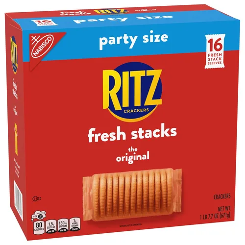 Vista 13 de RITZ Fresh Stacks galletas originales, tamaño fiesta, 16 paquetes