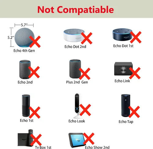 Vista 4 de Adaptador de corriente de 15 W para Echo Dot de 3ª generación, Echo Dot (3ª/4ª generación) con reloj, Echo Dot Kids Edition, Echo Show 5, Echo Spot