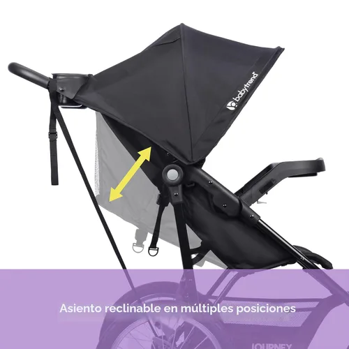 Vista 2 de Baby Trend Journey Jogger, color negro estelar