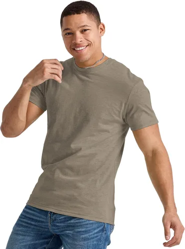 Vista 3 de Hanes Camisetas ligeras de triple mezcla para hombre