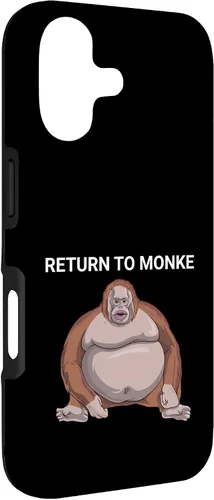 Vista 3 de Reject Humanity Return to Monkey Uh Oh Stinky Funny Monke Case for iPhone 17