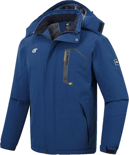 Vista 7 de QPNGRP Mens Waterproof Ski Snowboard Jacket Windproof Winter Snow Coat