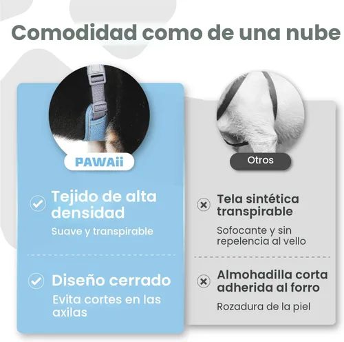 Vista 6 de Pawaii - Arnés para perro sin tirones con etiqueta de identificación de mascotas, chaleco reflectante Built for safer walks with a QR Pet ID Tag