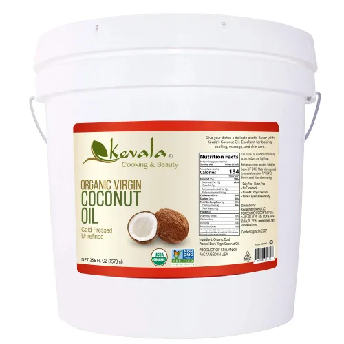 Vista 8 de Kevala Aceite de coco orgánico, 128 onzas líquidas