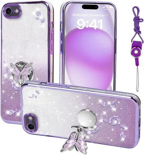 Vista 8 de para Apple iPhone 6 (12 cm) Funda para teléfono, para iPhone 6S Funda para teléfono móvil para mujeres y niñas, Funda protectora de TPU con diseño