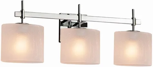 Vista 4 de Justice Design Group Lighting FSN-8413-30-FRCR-DBRZ Union - Barra de baño, bronce oscuro