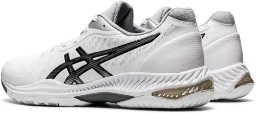 Vista 2 de ASICS Zapatos de voleibol Netburner Ballistic FlyteFoam para mujer, Blanco