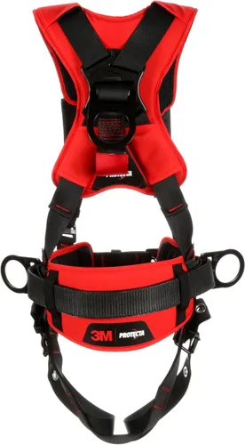 Vista 3 de 3M Protecta Mediano - Grande Arnés de posicionamiento de cuerpo completo estilo construcción con comodidad, con adaptador de tela Easy-Link
