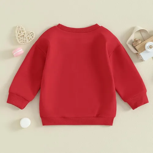 Vista 55 de Sudadera con cuello redondo para el día de San Valentín para bebé, niña, niño, para el día de San Valentín