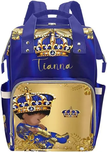 Vista 12 de XOZOTY Mochila de pañales personalizada con nombre para hombres y mujeres, bolsas de bebé de enfermería personalizadas, bolsa de viaje para hombros