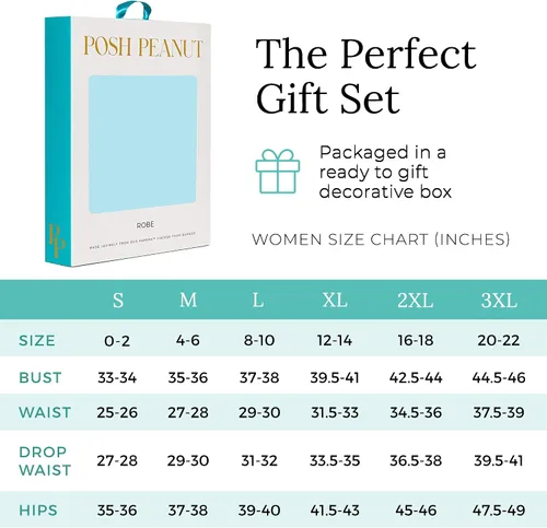 Vista 6 de Posh Peanut Bata de mamá para maternidad, parto de parto, ropa de descanso de lactancia suave, viscosa de bambú