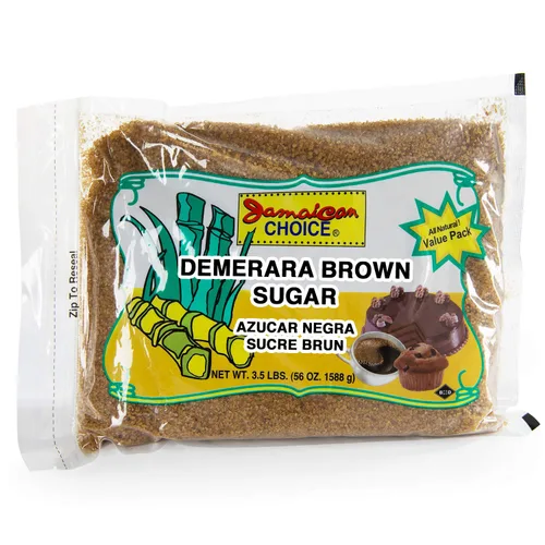 Vista 3 de Azúcar Demerara (1.75 lb) de azúcar morena cruda, producto de Mauricio 28 oz