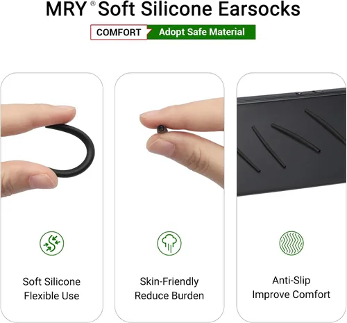 Vista 4 de Mryok Auriculares de repuesto para gafas de sol Oakley Whisker/Square Whisker/Juliet/Wiretap/Big Square Wire/A Wire - Opciones