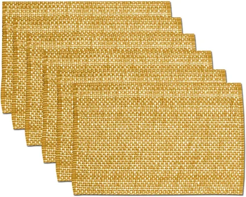 Vista 10 de Camino de mesa 100% algodón para mesas de comedor, rectangular, tejido de dos tonos, 72 x 13 pulgadas, suave y duradero, color negro (paquete de 1)