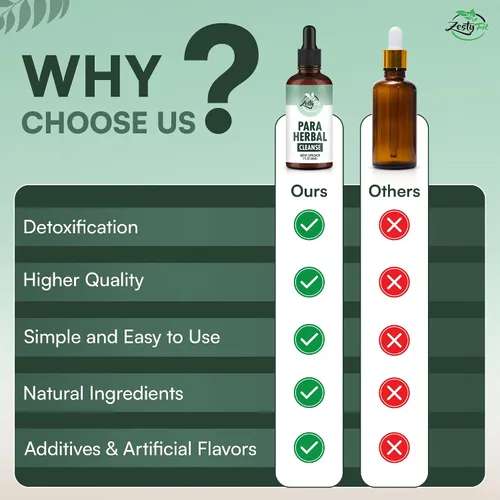 Vista 7 de Para Purge Liquid Drops - Suplemento de limpieza de hierbas con aceite de orégano, nogal negro y ajenjo - Soporte intestinal
