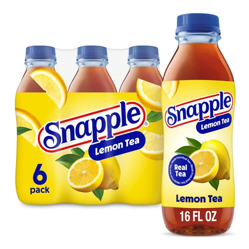 Vista 14 de Snapple Té de melocotón, botella de plástico reciclada de 16 onzas líquidas, paquete de 12