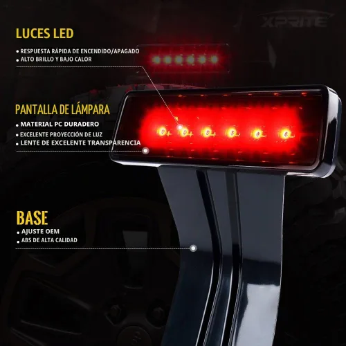 Vista 6 de VARIACIóN TL-JEEP-CLR-G1, transparente, (Clear Taillight + Smoke Brakelight)