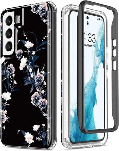 Vista 13 de ESDOT Funda para Samsung Galaxy S22 Plus, grado militar, prueba de caída de 21 pies, resistente con diseños de moda para mujeres y niñas, funda