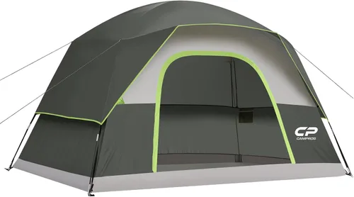 Vista 12 de CAMPROS CP Camping Tent 2/4/6 Person, Waterproof Windproof Double Layer Dome Tent, Easy Setup with Large Mesh Windows & Wide Door for Outdoor