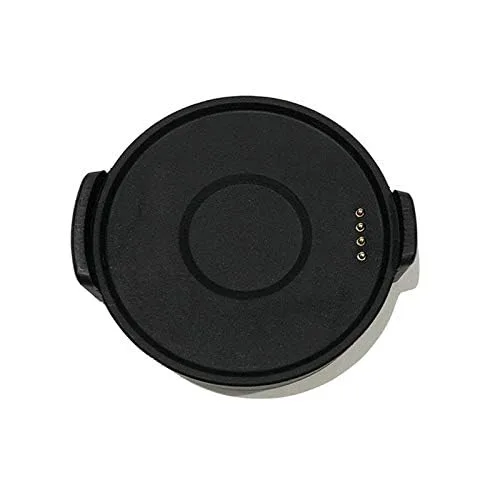 Vista 4 de Cable de datos USB negro de carga premium con diseño de succión magnética Stong para accesorios de reloj inteligente TicWatch Pro